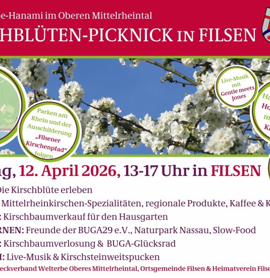 Plakat_Kirschbl&uuml;tenpicknick | &copy; Zweckverband Welterbe Oberes Mittelrheintal